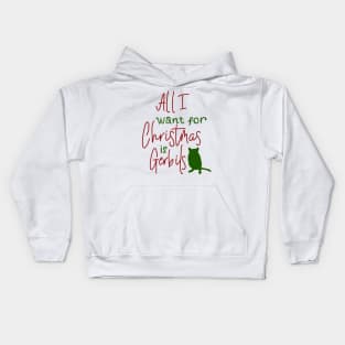 All I want for Christmas is gerbils Kids Hoodie